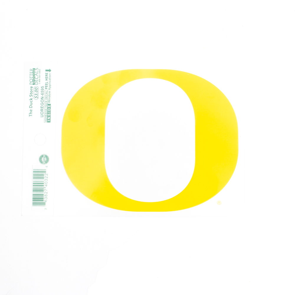 Classic Oregon O, Decal, 5", Inside Application